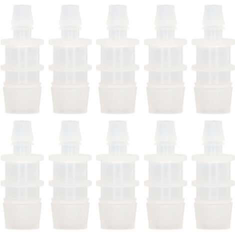 10-teiliges PP-Reduzierstück mit Widerhaken für Silikonschläuche von 7,9–15,8 mm – geruchlos und langlebig