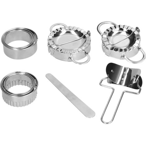 10-teiliges Ravioli-Formenset aus Edelstahl mit Messer – Praktisches Küchenaccessoire für Zuhause