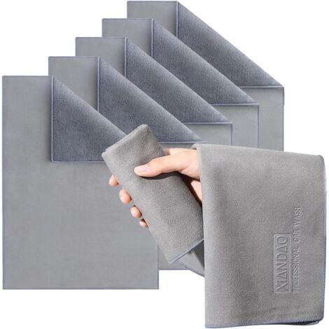 10-teiliges Set aus 30 cm x 60 cm Mikrofasertüchern, Autoreinigungstüchern, Fensterputztüchern ohne Dichtungsstreifen