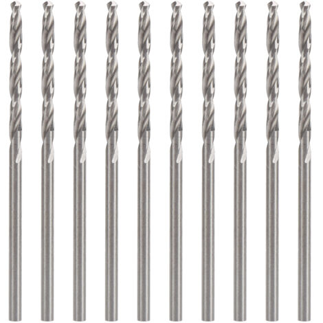 10-teiliges Set aus HSS-Schmuckbohrern, 2,0 mm gerader Schaft