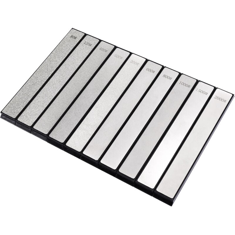 Image of 10-teiliges Set Diamant-Schleifstein-Messerschärfer für die Kante