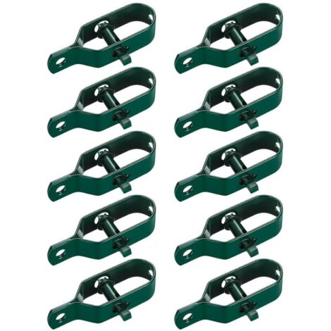 10-teiliges Set Drahtgitterspanner, Zaunspanner, Stacheldrahtspanner, Seilspanner-Verbindungsstück für Spanndrähte (Grün)