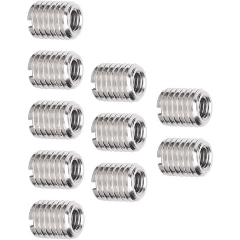 10-teiliges Set Reduziermuttern-Reparaturset mit M6x1,0 Innengewinde und M10x1,5 Außengewinde-Verlängerungswerkzeug