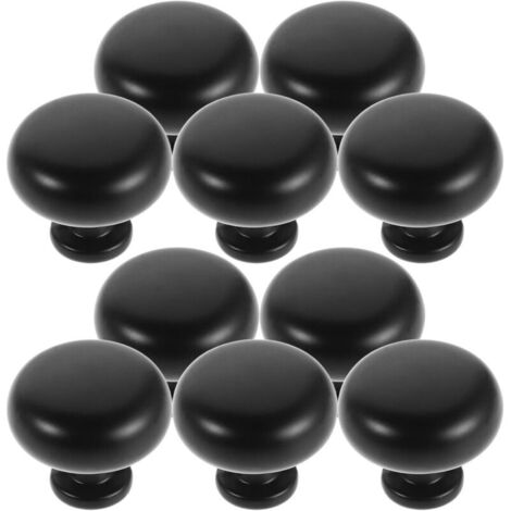 10-teiliges Set runder Schubladengriffe aus Aluminiumlegierung mit Schrauben für Schränke, Kleiderschränke, Kommoden, Schminktische, Vintage-Stil
