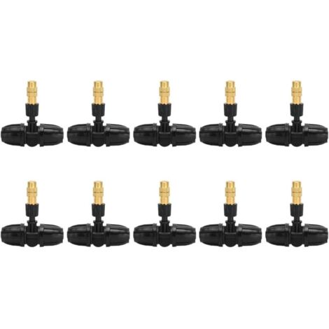 10-teiliges Set Sprühdüsen aus Kunststoff und Kupfer für Wasserschläuche, 812.912.811, Gartenbewässerungs-T-Stück, Sprühregner