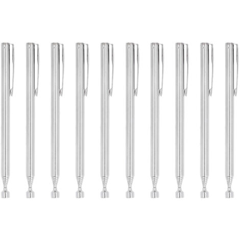 10-teiliges teleskopisches Magnethebewerkzeug-Set aus Edelstahl mit Taschenclip