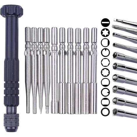 10-teiliges Vergaser-Einstellwerkzeug-Schraubendreher-Set mit Metallgriff und Werkzeugtasche für Poulan Artisan 2-Takt-Kleinmotoren