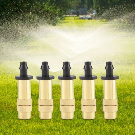 10-teiliges verstellbares Kupfer-Sprinklerkopf-Mikronebel-Gartenbewässerungsdüsenset