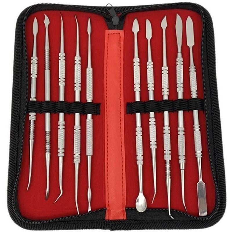 Image of 10-teiliges Wachsmodellierwerkzeug aus Edelstahl – für Wachs- und Tonmodellierung