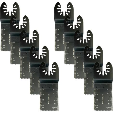 10-teiliges Zubehör für Multifunktions-Sägeblätter, 34-mm-Multifunktionswerkzeugblätter, universelle Multifunktions-Oszillierwerkzeuge, Universalsäge für Fein Multimaster, Makita, Dewalt und mehr