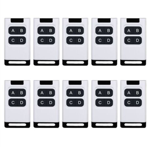 10 Télécommandes 433 MHz Universelles Pour Porte De Garage Voiture Électrique Et Projecteur Rideaux