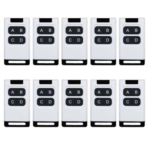 10 Télécommandes 433 MHz Universelles Pour Porte De Garage Voiture Électrique Et Projecteur Rideaux