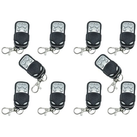 10 Télécommandes universelles Portail automatique Fréquence 433.92 Mhz Code fixe