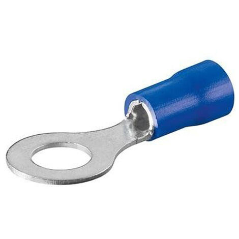 10 Terminales REDONDO 4mm - 1,5-2,5mm2 AZUL