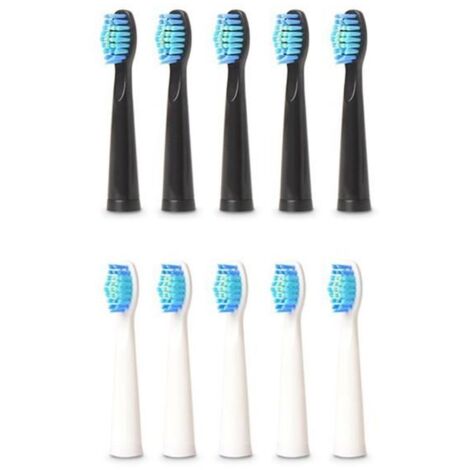 10 TêTes de Brosse à Dents éLectrique pour Fairywill FW-507-508-551-917-959, FW-D1-FW-D3-FW-D7-FW-D8 ELECTRIC TOOTHBRUSH