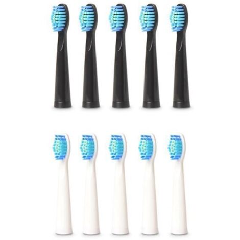 10 TêTes de Brosse à Dents éLectrique pour Fairywill FW-507-508-551-917-959, FW-D1-FW-D3-FW-D7-FW-D8 ELECTRIC TOOTHBRUSH
