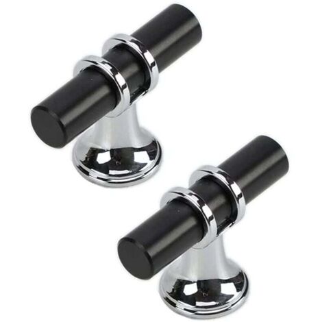 10 tiradores de cajón modernos de aleación de zinc para muebles con un solo orificio para tornillos.