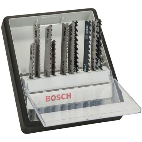 10 tlg. Stichsägeblatt Set Robust Line für Holz Hartholz T Schaft