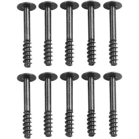 10 tornillos de retención para la tapa del filtro de aire, accesorios universales de repuesto para coche, 34 mm × 5 mm, color negro