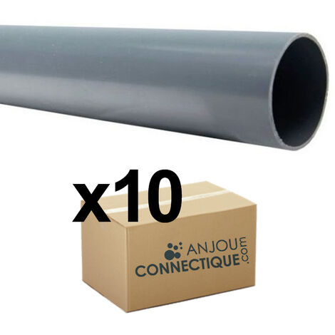 10 Tubes PVC évacuation NF-Me prémanchonné - diamètre 100 mm - 4 mètres - ép. 3,0 mm - Arcanaute