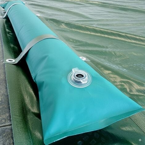 ZEFIRO 10 Tubolari Salsicciotti in PVC Rinforzato per Telo di Copertura Invernale per Piscina - MT. 1 da 600 Gr / Mq - Spessore mm. 0,96 - MADE IN ITALY