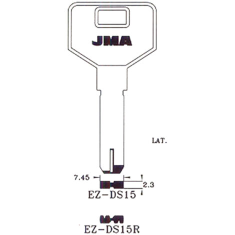 (10 u.) LLAVE EN BRUTO LATON SEGUR