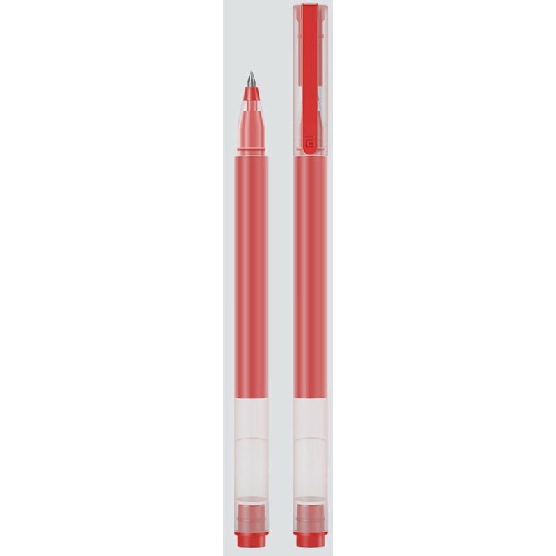 

10 Uds boligrafo de gel rojo 0,5mm recarga boligrafo neutro escritura suave boligrafo de firma suministros para estudiantes papeleria de oficina