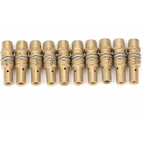 10 Uds. Boquilla de soporte de broca accesorio consumible de soldadura MIG para accesorio de antorcha 15AK