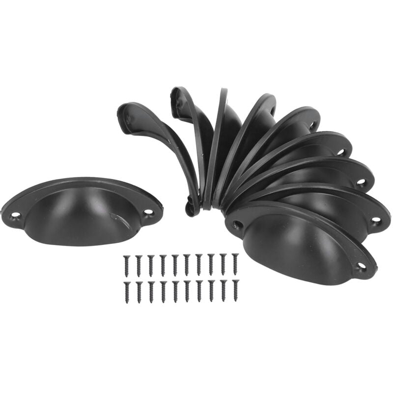 10 Uds. Tiradores para botiquín, tirador de puerta Vintage en forma de concha para armarios y alacenas