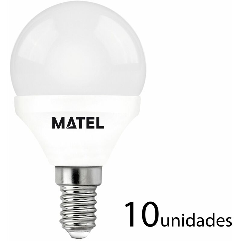 

Alfa - 10 unidades bombilla LED esférica 3 intensidades E14 5w neutra