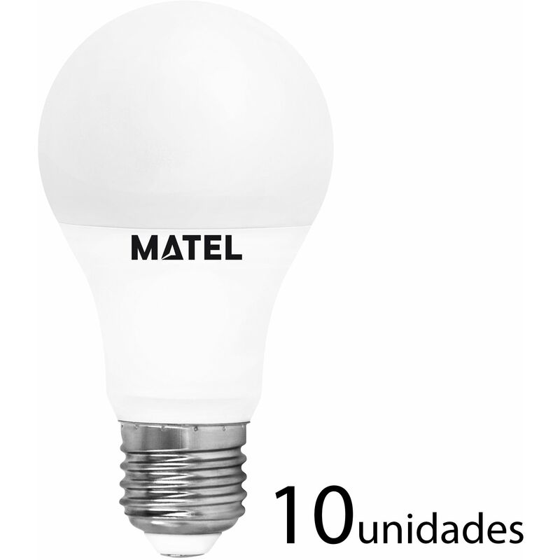 

10 unidades Bombilla LED estándar E27 10w neutra 980lm