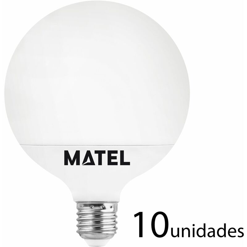 

10 unidades bombilla LED globo G120 E27 18w cálida 1750lm