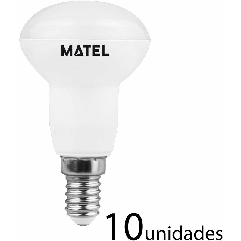 

10 unidades bombilla LED reflectora R-50 E14 6w neutra