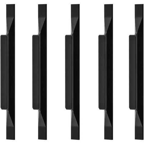 (10 unités) Poignées de porte de cuisine en alliage d'aluminium européen, longueur totale 160 mm, entraxe