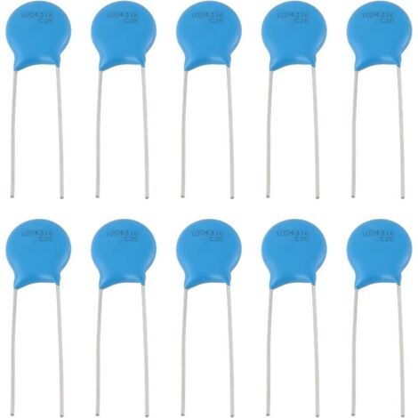 10 Varistances à Insertion Directe en Métal S10K275 B72210S0271K101 2 Broches 275 VCA 350 VCC pour équipements électriques
