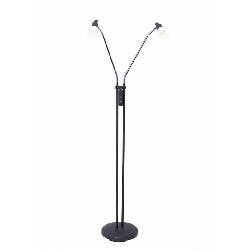 

Lámpara de pie LED de 10 vatios, interruptor de luz de lectura de dormitorio marrón antiguo WOFI 3361.02.09.0000
