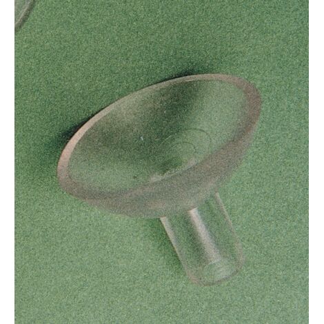 10 ventose ventosine con gambo trasparente   15 mm per cristalli
