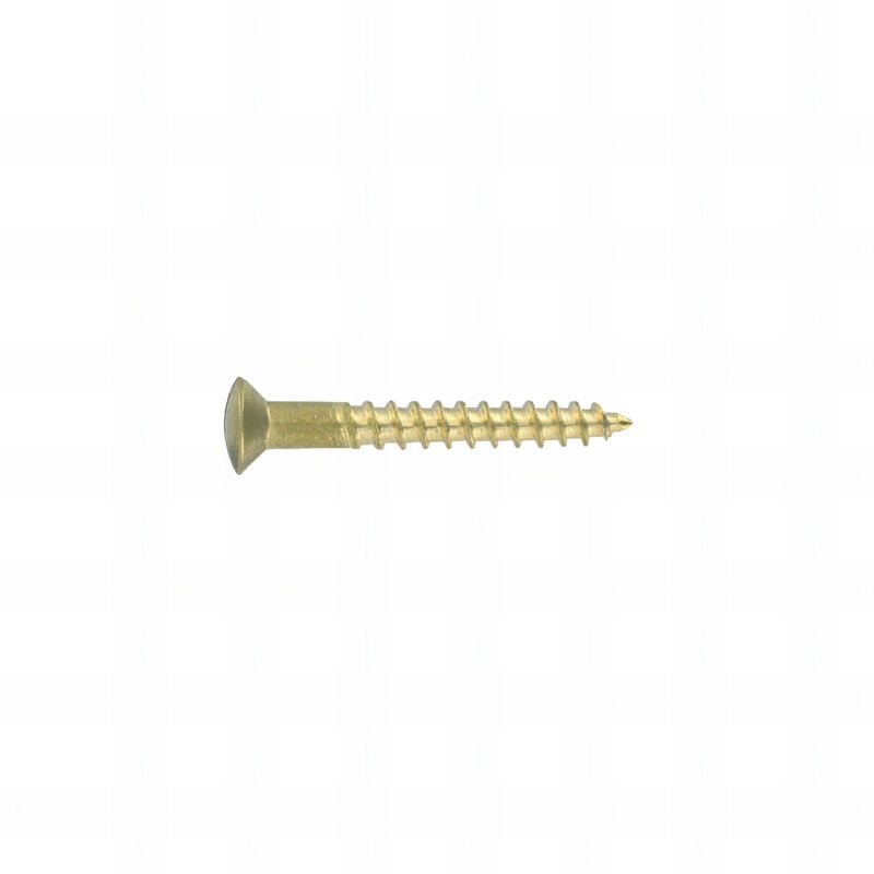 10 vis bois tête fraisée bombée fendue DIN95 laiton - Diamètre 3 mm - Longueur 16 mm