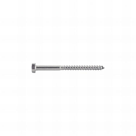 10 Vis Bois tête hexagonale DIN571 en Inox A4 - diamètre 5 mm - Diamètre 5 mm