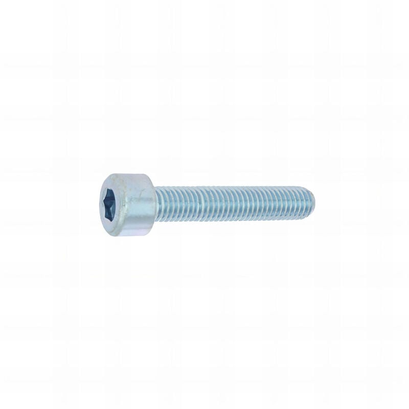 10 Vis métaux cylindriques hexagonales creuse DIN912 acier 8,8 zingués - diamètre 6 mm - Longueur 30 mm