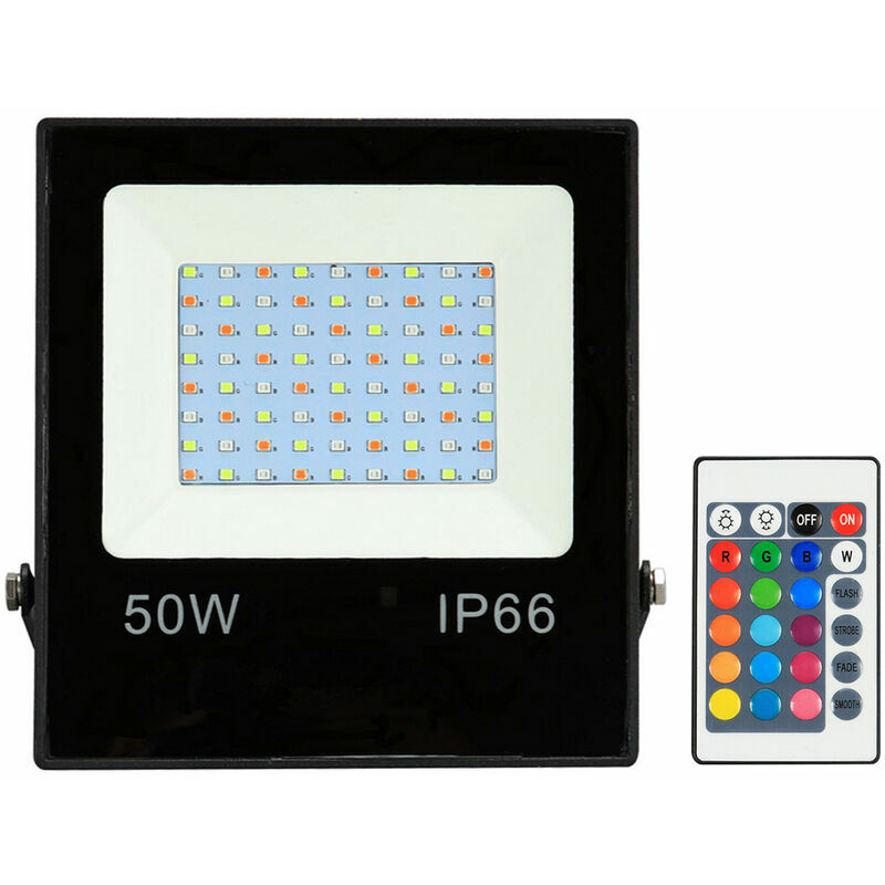 10 w LEDs RGB-Flutlicht mit Fernbedienung 16 Farben und 4 Beleuchtungsmodi Helligkeit einstellbar IP65 Wasserfeste Außen-/Innen-Flutlichter für | 06286583130899 10 w LEDs RGB-Flutlicht mit Fernbedienung 16 Farben und 4 Beleuchtungsmodi Helligkeit einstellbar IP65 Wasserfeste Außen-/Innen-Flutlichter für | 06286583130899