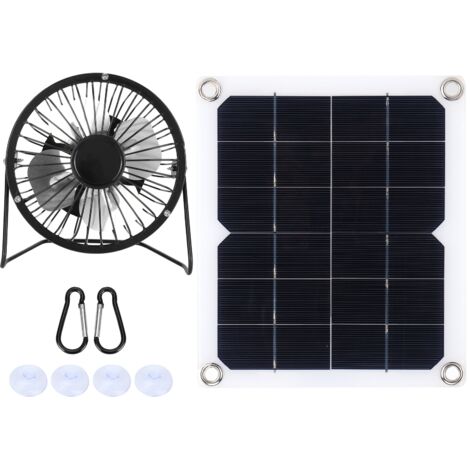10-W-Solarpanel mit Kühlventilator für Hunde- und Haustierhäuser