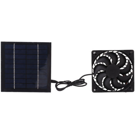 10-W-Solarventilator für Gewächshäuser, Hundezwinger und Unterstände – Solarpanel- und Ventilator-Set
