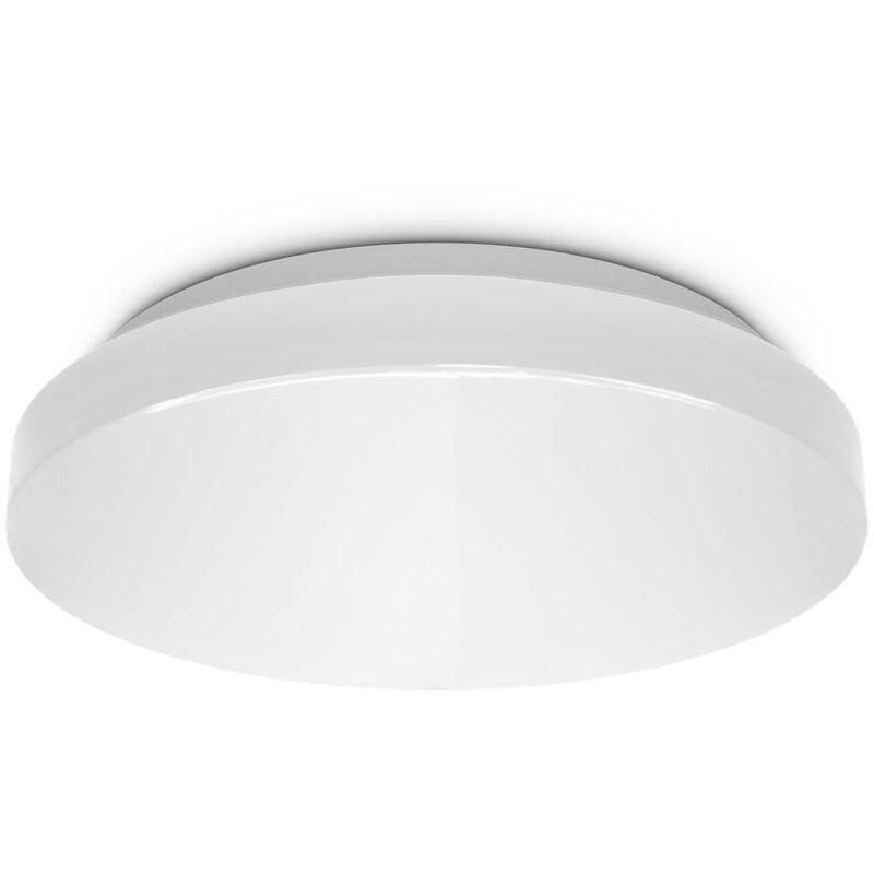 

B.k.licht - 10 Watt LED Lámpara de baño I IP44 a prueba de salpicaduras I 4000K color de luz blanca neutra I 900lm de brillo I Lámpara de techo LED I