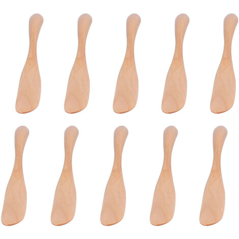 10 wiederverwendbare Käsemesser aus Holz für Küche, Picknick, Restaurant – Umweltfreundliche Küchenutensilien