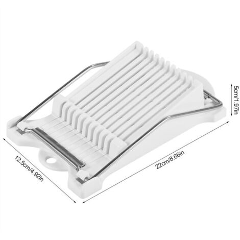 10-Wire Stainless Steel Cheese Slicer, Manual Meat Cutter, Cheese Slicer, Peeler, Ideal for Slicing Ham, Cheese, and Butter
