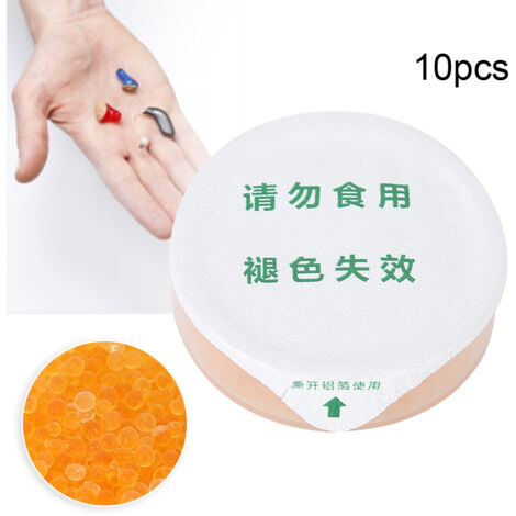10 x 30 g Trockenmittelkapseln für Hörgeräte, Feuchtigkeitsabsorber, Hörgerätetrockner