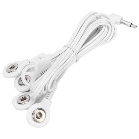 10 x 3,5 mm Elektrodenkabel für TENS-Physiotherapiegerät (4 Tasten) - 10 x 3,5 mm Elektrodenkabel für TENS-Physiotherapiegerät (4 Tasten)