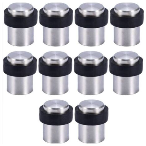 10 x 4,6 cm Edelstahl-Türstopper, Türstopper, Türblocker
