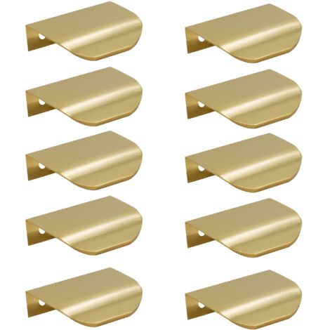 10 x 50 mm Möbelgriff mit Goldkante